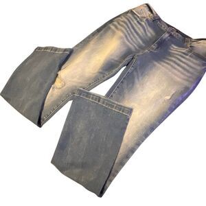 Flamingos “Flamingals” Women’s Manufacturer Shading and Distressed Bootcut Jeans